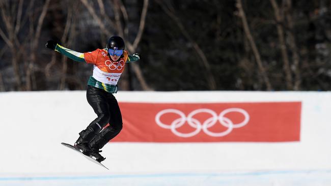 Belle Brockhoff competes in snowboard cross at the 2018 Winter Olympics in PyeongChang, South Korea. Picture: File