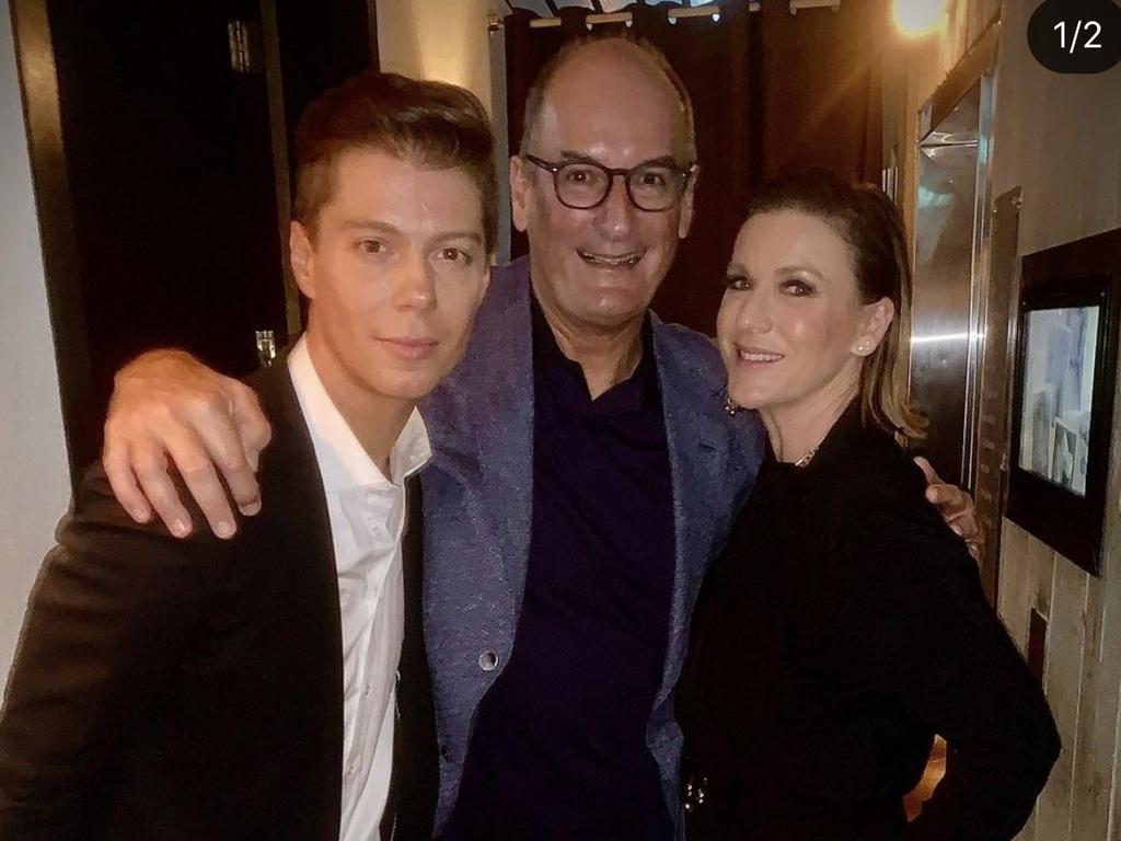 Michael Pell, David Koch and Kylie Gillies at Mr Pell’s farewell. Picture Instagram