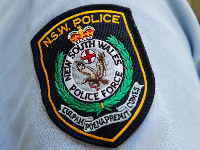 SYDNEY, AUSTRALIA : NewsWire Photos - JANUARY 22 2025; A generic photo of the NSW Police logo on an Officers uniform at the Surry Hills Police Station in Sydney. Picture: NewsWire/ Gaye Gerard