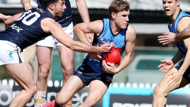 Tanunda playing-coach Sam Colquhoun. Picture: Sarah Reed