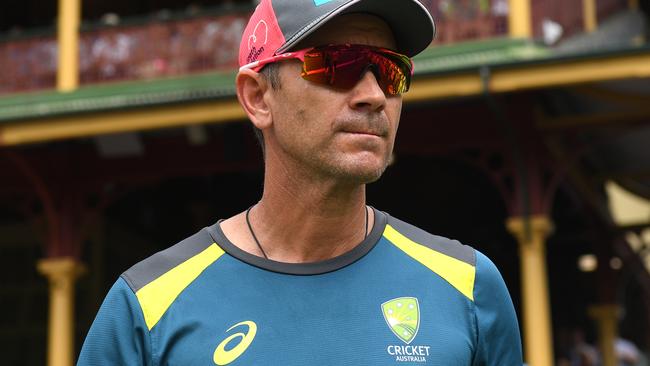 Australian coach Justin Langer has urged Roberts to keep CA’s financial struggles in house. Picture: AAP