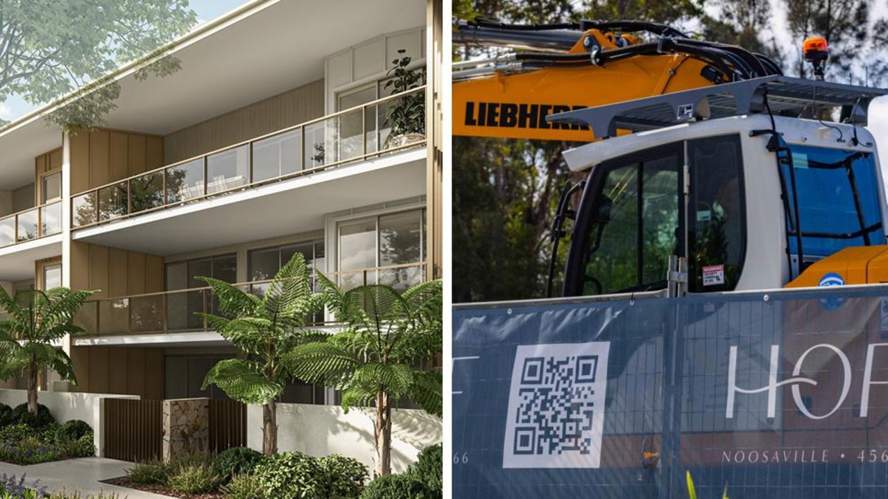 Construction has started at Stockwell’s $60m Hof apartments at a growing Noosa precinct.