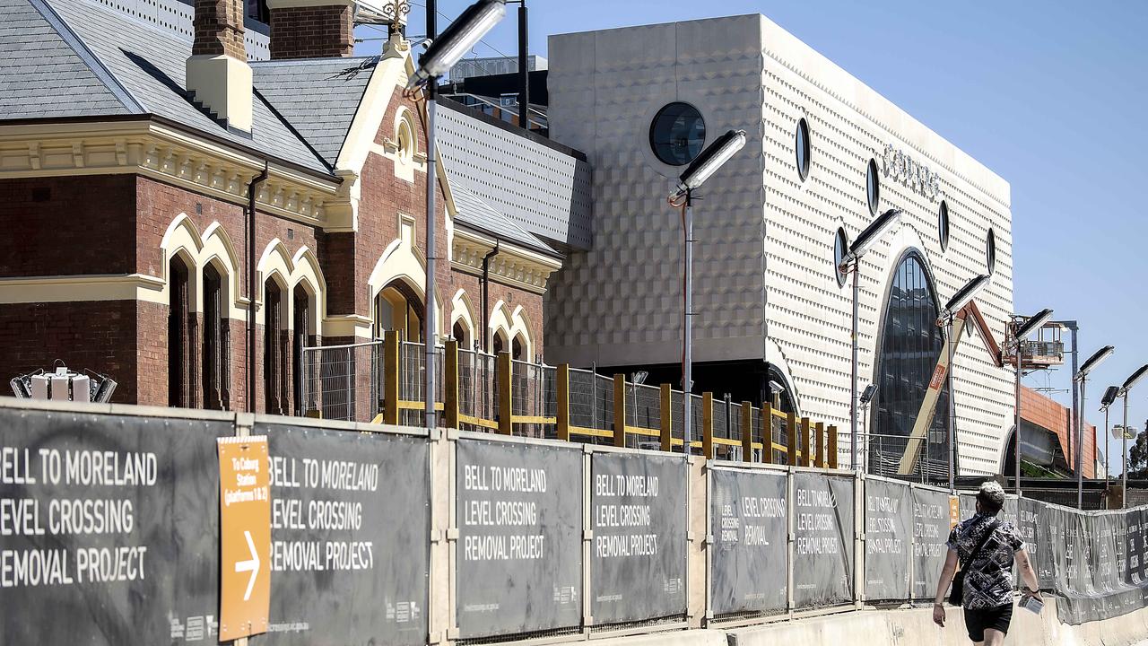 Coburg railway station, which merges the historic station building with a new building, is Caspar’s favourite. Picture: Ian Currie