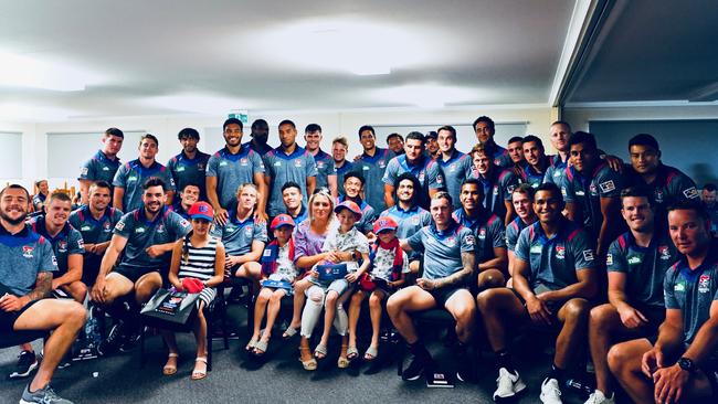 Newcastle Knights community visit in Tamworth back in December.