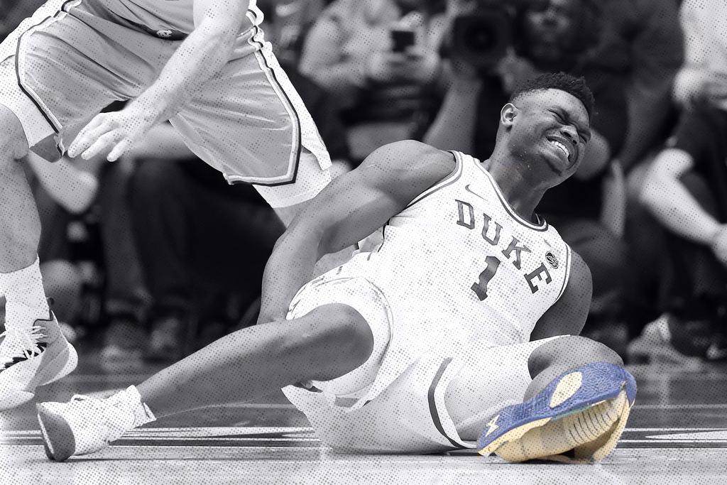 Zion williamson best sale busted shoe