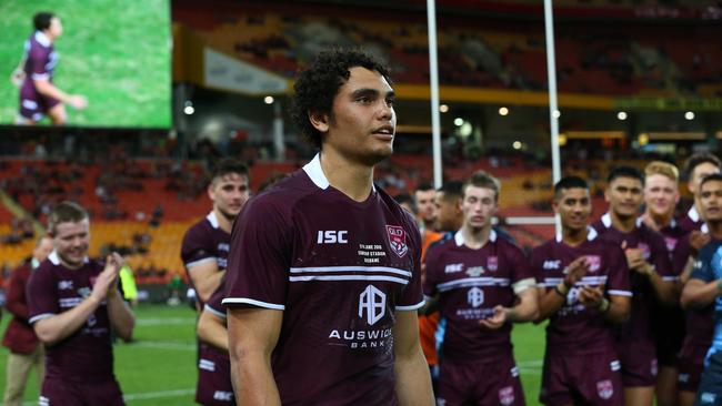 Man of the match is Xavier Coates in the Under 18 Queensland V NSW State of Origin game at Suncorp Stadium in Brisbane. Pics Adam Head