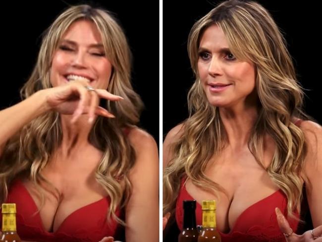 Heidi Klum on Hot Ones.