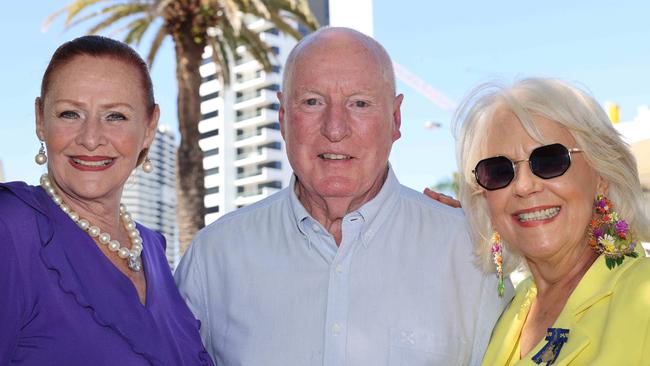 Margo Mott, Ray Meagher and Dianne Cant at the Star Studded Lunch at Shuck Restaurant on Tedder Ave for Gold Coast at Large. Picture, Portia Large.