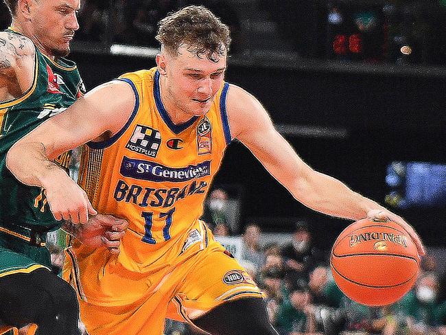 Tanner Krebs as a Brisbane Bullet, circa 2021. Picture: Getty Images