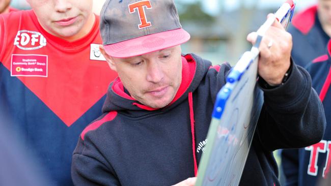 Tullamarine EDFL coach David Connell. Picture: Jamie Morey