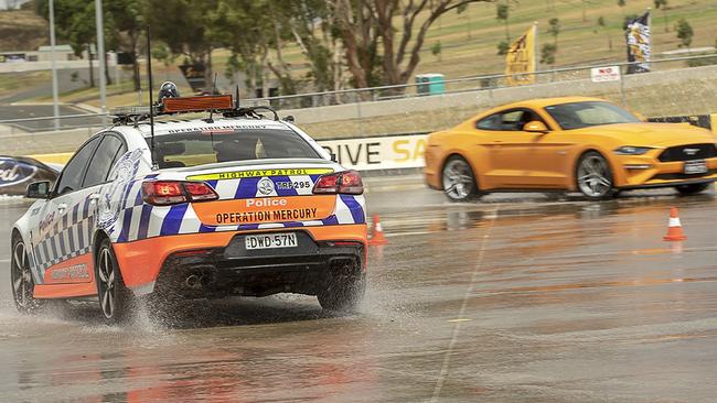 Police will share the track with enthusiasts at Beat the Blue. Photo: Chequered Flag Photography