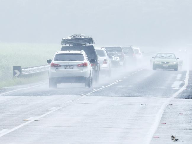 The Bruce Highway is the deadliest road in Queensland, with statistics showing more fatal crashes on the road than any other in the state. The Bruce Highway is majority single lane, with narrow shoulders and causeways at Aloomba, only 30 kilometres south from the city of Cairns. Picture: Brendan Radke