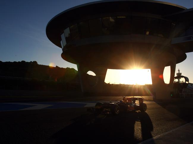 Daniel Ricciardo in action at the Circuito De Jerez on December 1, 2009 at Jerez de la Frontera, Spain. Picture: Mark Thompson/Getty Images