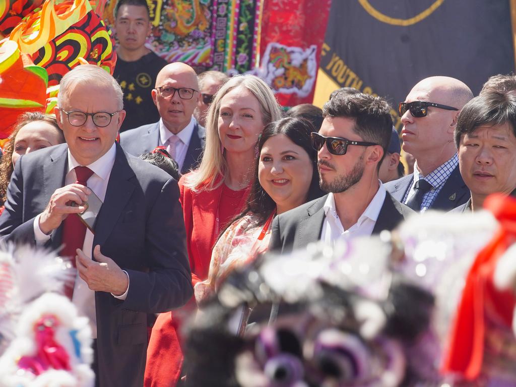 Multicultural Affairs Minister Ingrid Stitt attended on behalf of Premier Jacinta Allan. Picture: Luis Enrique Ascui