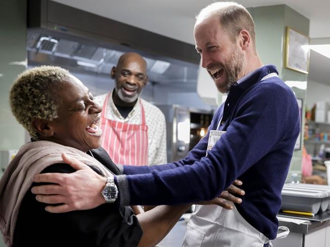 Prince William serving Christmas lunch at @passagecharity in London. Picture: Instagram/princeandprincessofwales