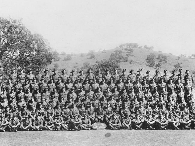 D Company, 2/22 Battalion, who were part of the Lark Force sent to garrison Rabaul, New Britain. Picture: Australian War Memorial