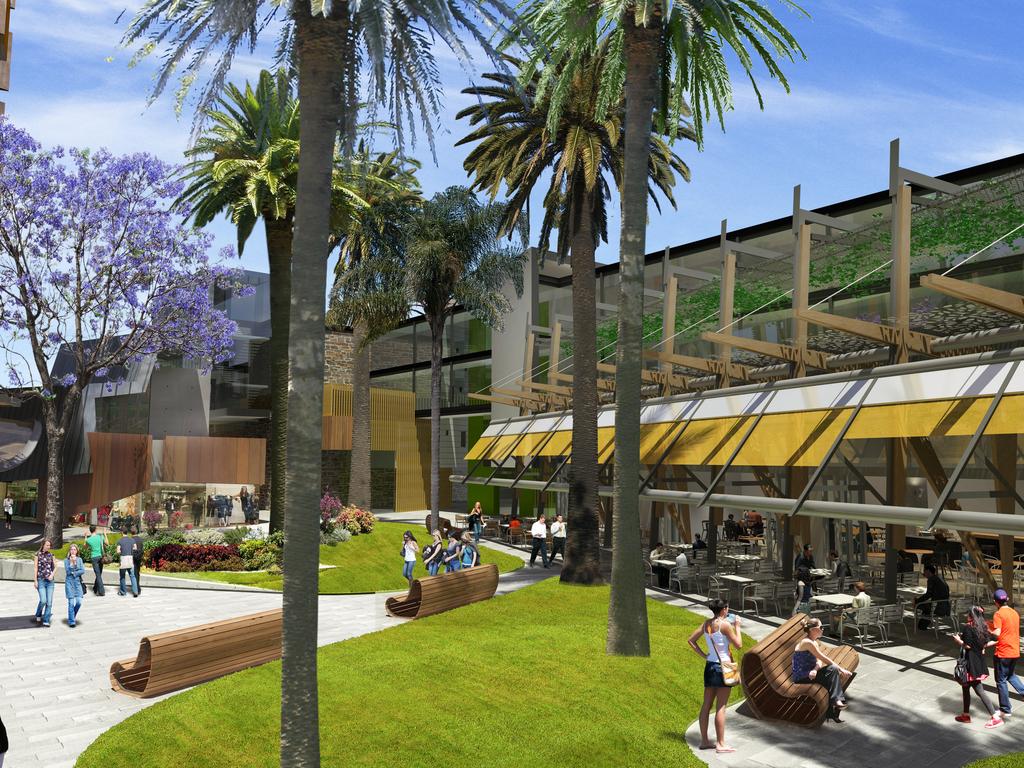 The Makris Group plan which collapsed in 2014 for a $200 million redevelopment of the old Le Cornu site in North Adelaide. Picture: Makris Group