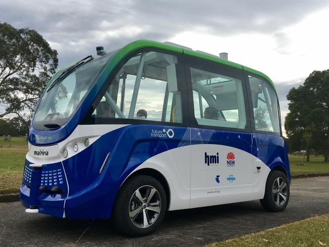 Sydney Olympic Park is the site of the first trial of a driverless bus in NSW.