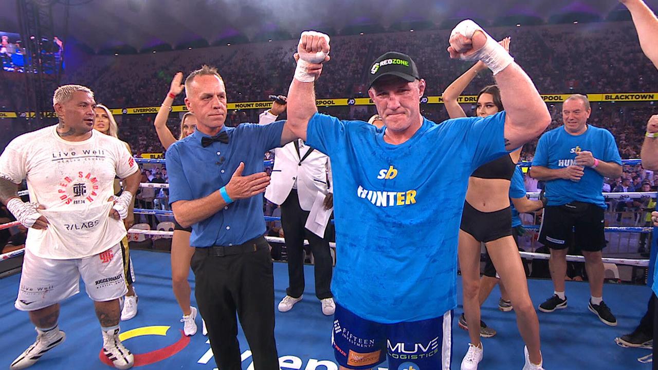 Paul Gallen vs Mark Hunt result video highlights Gallen wins