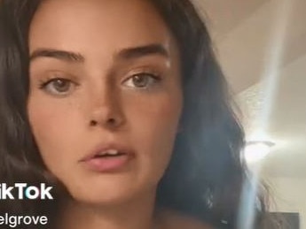 Woman reveals she hasn't kissed her boyfriend of two years. Picture: TikTok/@kyndelgrove