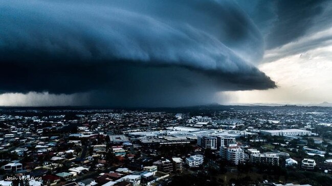 Josh Whiting took this photo of the storm approaching the Sunshine Coast. Picture: Josh Whiting Photos