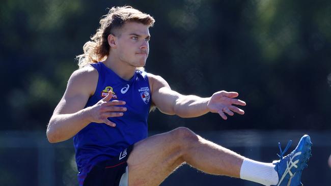 Western Bulldogs young gun Bailey Smith is a must-have in KFC SuperCoach this week. Picture: Michael Klein