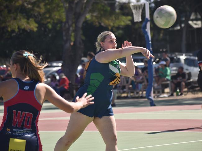 Brothers Royals player Rachel Fields on court at the Sullivan's Carnival at the weekend. Photo: Pam McKay