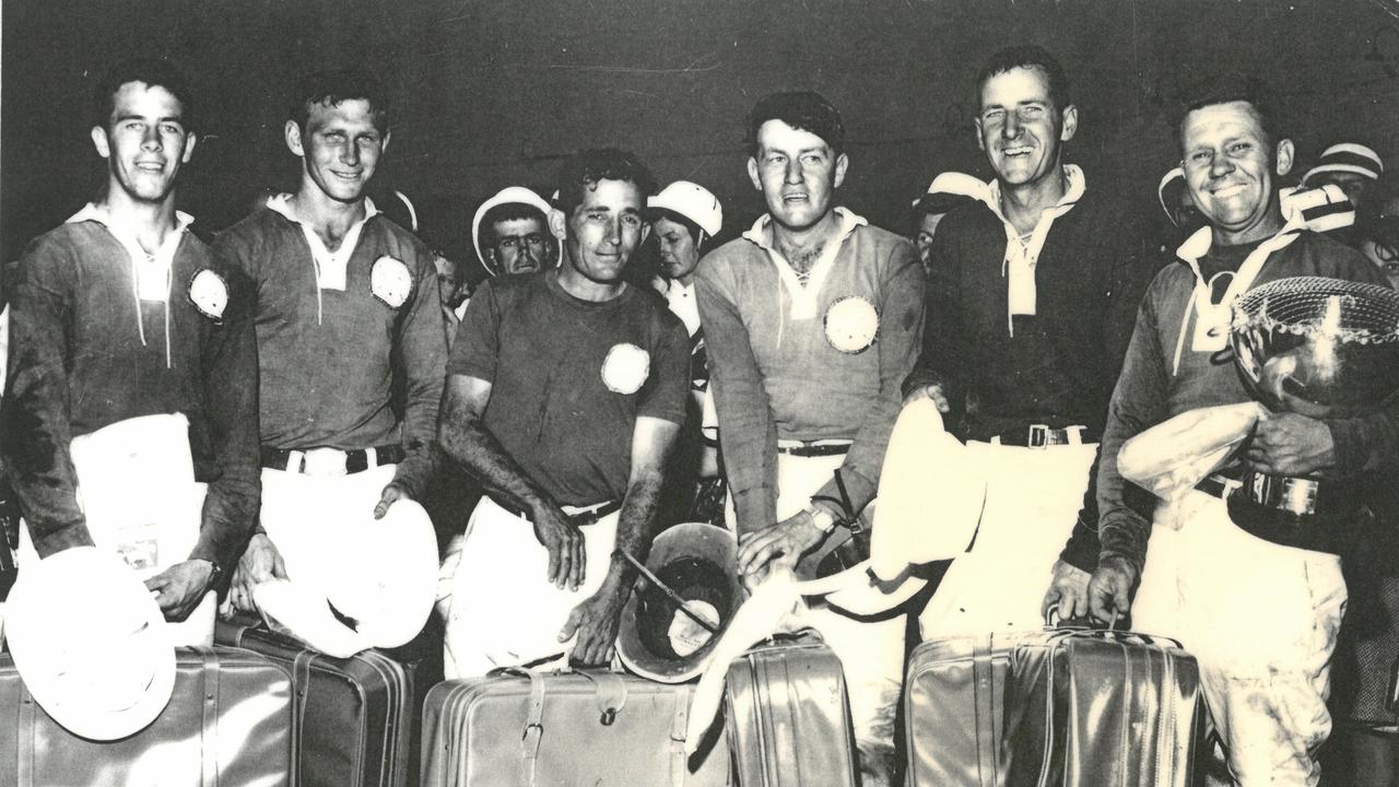 Mark Copland sent in this photo of the South Toowoomba Polocrosse A Grade Team who were winners of the 1963-64 Queensland Championships. Pictured are (from left) Greg Gabbett, Ray 'Joe’ Moore, Harold McClachlan, Graham Geddes, John Bain and Keith Anderson. Photo Contributed