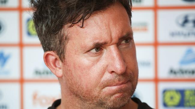 Brisbane Roar coach Robbie Fowler says he’s not feeling any pressure. Picture: AAP