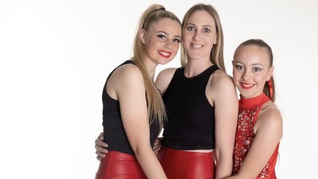 Melissa Keenan (pictured middle) with her two daughters Charli and Scarlet. Picture: Supplied