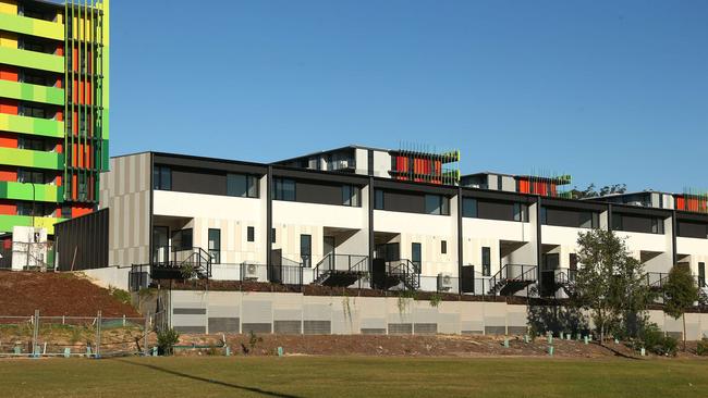 Ware collapsed while town houses were under construction at the Parklands Commonwealth Games village. Picture Mike Batterham