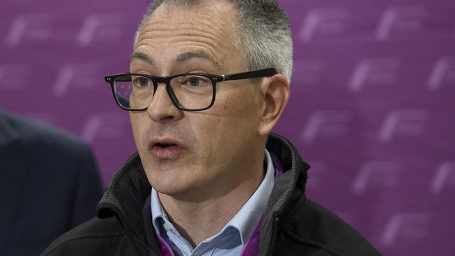 V/Line chief executive Matt Carrick insists the public sector authority is making progress towards a new agreement. Picture: Andrew Henshaw