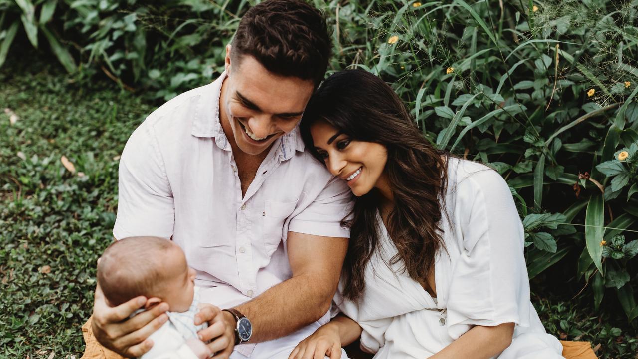 Broncos Brodie Croft reveals first family photos after birth of