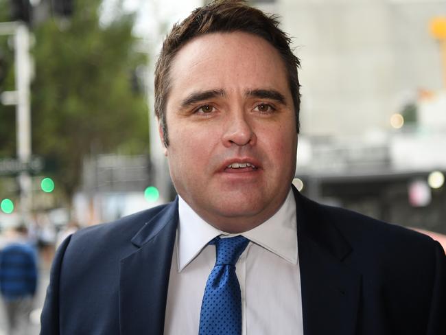 Former journalist Ben McCormack arrives at court.