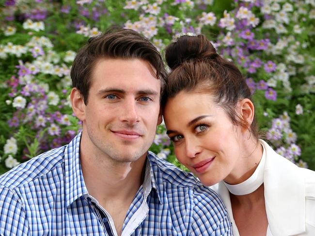 Megan Gale and Shaun Hampson have been together since 2011. Picture Rebecca Michael.