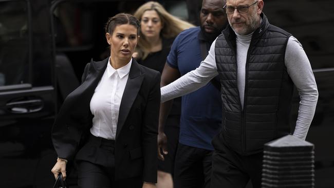 Rebekah Vardy arrives at the Royal Courts of Justice on Friday. Picture: Getty Images.