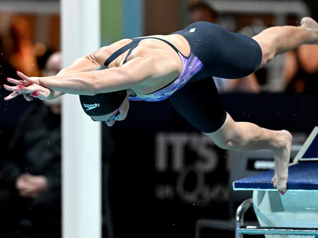 Ariarne Titmus at the national championships. Picture: Bradley Kanaris/Getty