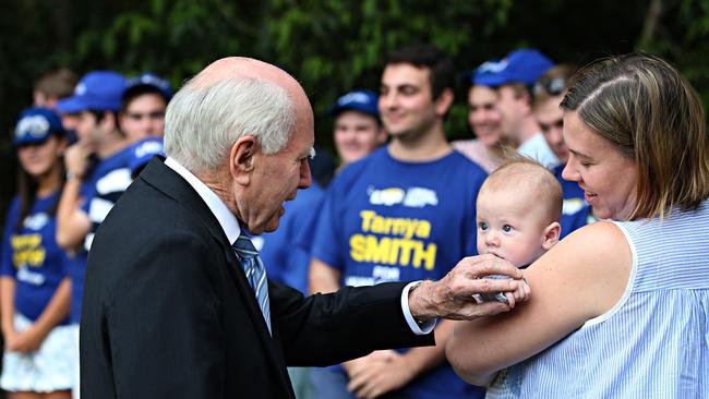 John Howard at Lorikeet Park today. Picture: Annette Dew