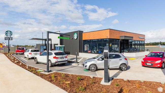 KFC, Guzman Y Gomez, Starbucks and 7-Eleven are the key tenants at individual commercial sites being offered for sale at Waurn Ponds Village at 1 Enterprise Way, Grovedale.