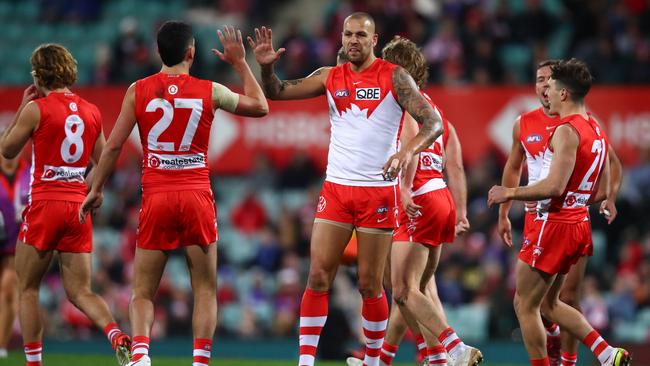 Lance Franklin is out of contract at the end of the season. Picture: Getty Images