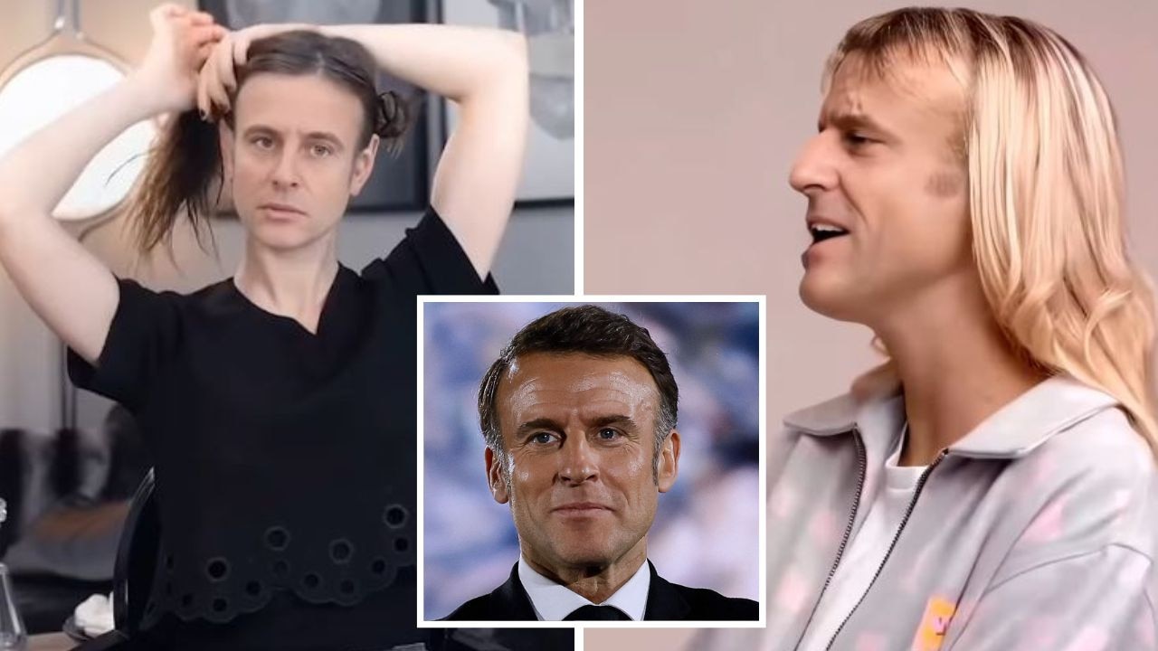 Ominous truth behind creepy Macron pics