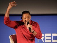 JEDDAH, SAUDI ARABIA - DECEMBER 02: Will Smith speaks on stage at In Conversation with Will Smith during the Red Sea International Film Festival 2023 on December 02, 2023 in Jeddah, Saudi Arabia. (Photo by Eamonn M. McCormack/Getty Images for The Red Sea International Film Festival)