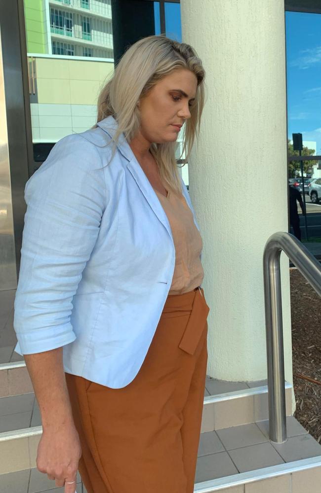 Candice Dixie Dover leaving Maroochydore Magistrates Court. Picture: Sam Turner