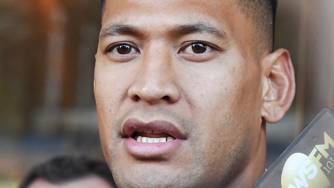 Rugby union star Israel Folau.