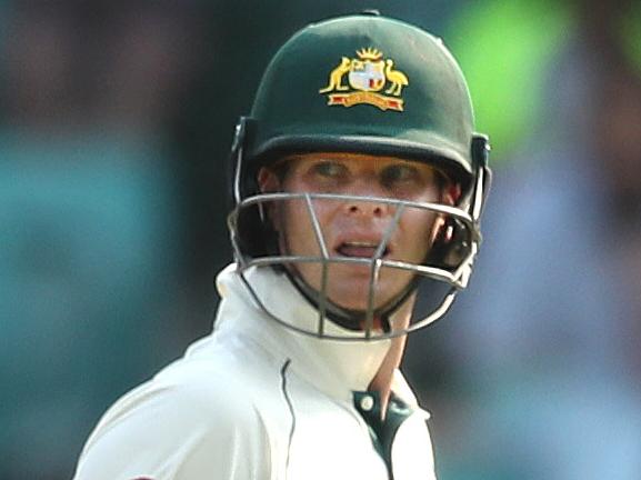 Australia's Steve Smith dismissed by Colin de Grandhomme of New Zealand during Day 1 of the Sydney Test match between Australia and New Zealand at the SCG. Picture. Phil Hillyard