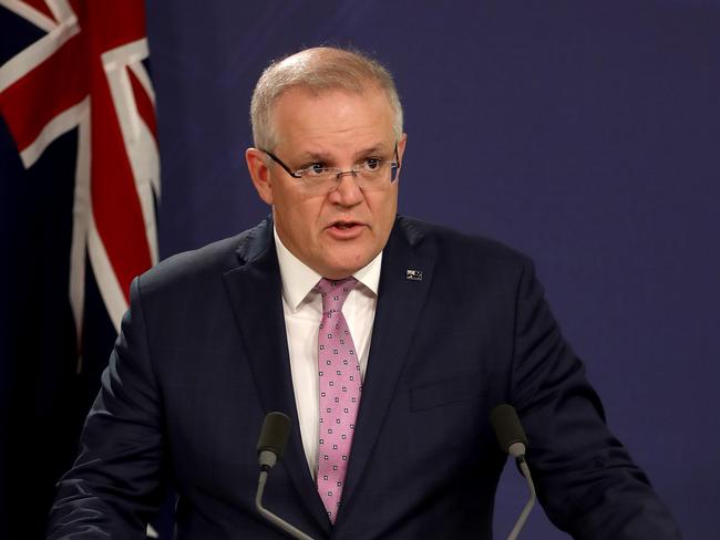 Prime Minister Scott Morrison one of the things that has really marked Australia‘s response to the COVID-19 pandemic has been the way the states, territories and the Federation has worked together like never before. Picture: NCA NewsWire / Damian Shaw