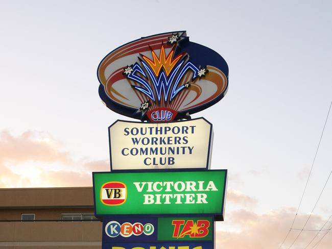 Angry Members of the Southport Workers club outside the club .