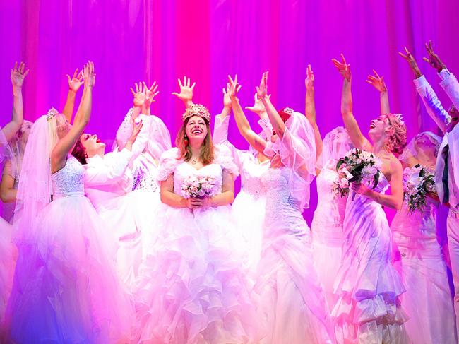 Muriel's Wedding The Musical, winner of five Helpmann Awards (2018), is at the Sydney Lyric Theatre for a 10-week season. Picture: Jeff Busby