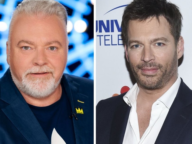 Kyle Sandilands and Harry Connick Jr have clashed on the set of Australian Idol.