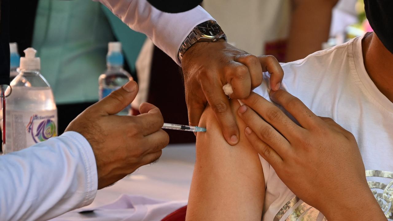 The emergence of the Omicron variant has pushed authorities to fast-track vaccinations to kids. Picture: Norberto Duarte/ AFP.